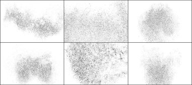 Koyu kaba gürültü parçacıkları. Vektör öğelerini ayarlama.