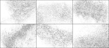 Koyu kaba gürültü parçacıkları. Vektör öğelerini ayarlama.