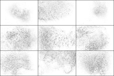 Koyu kaba gürültü parçacıkları. Vektör öğelerini ayarlama.