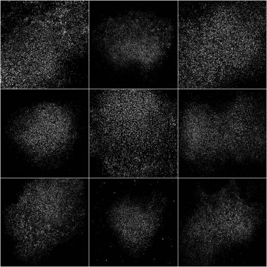 Beyaz Grainy doku seti. 