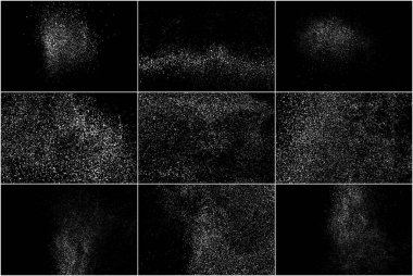 Beyaz gürültü granül. Set vektör öğeleri.