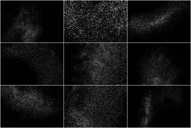 Beyaz gürültü granül. Set vektör öğeleri.