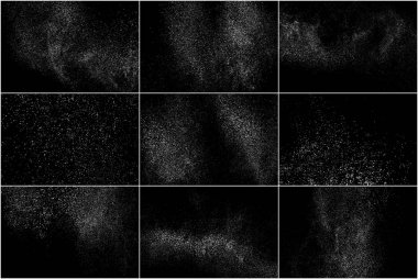 Beyaz gürültü granül. Set vektör öğeleri.