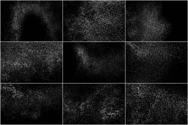 Beyaz gürültü granül. Set vektör öğeleri.