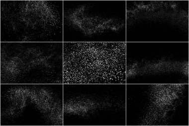 Beyaz gürültü granül. Set vektör öğeleri.