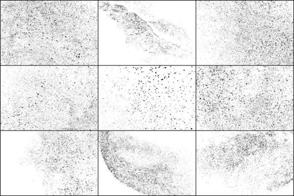 Partículas de ruido áspero oscuro. Establecer elementos vectoriales . — Vector de stock