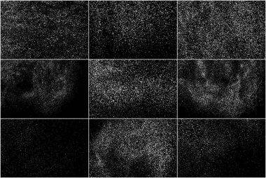 Beyaz gürültü granül. Set vektör öğeleri.