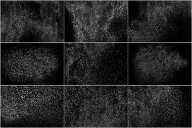 Beyaz gürültü granül. Set vektör öğeleri.