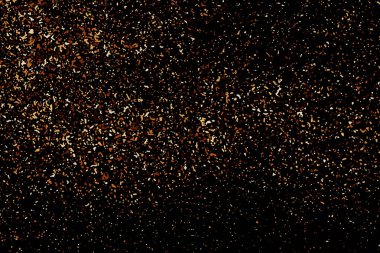 Siyah arka planda Izole kahve renk tahıl dokusu. 