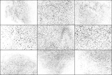 Koyu kaba gürültü parçacıkları. Vektör öğelerini ayarlama.