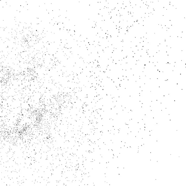 Zwarte korrelige textuur geïsoleerd op wit. — Stockvector