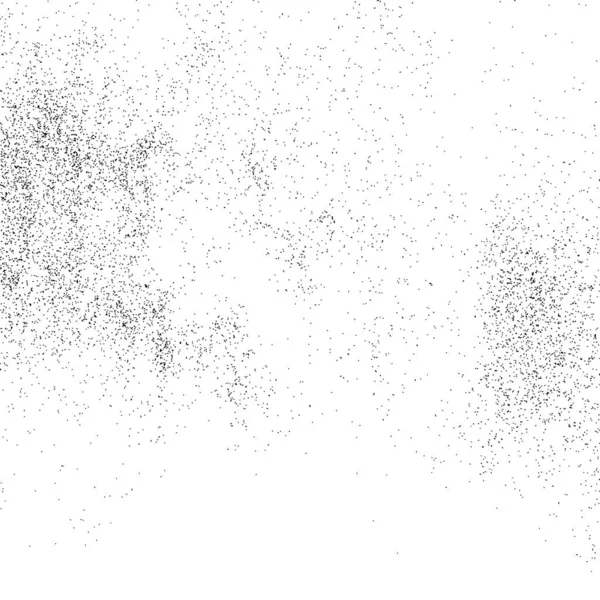 Texture granuleuse noire isolée sur blanc . — Image vectorielle