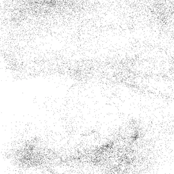 Černý zrnitý textura izolovaných na bílém. — Stockový vektor