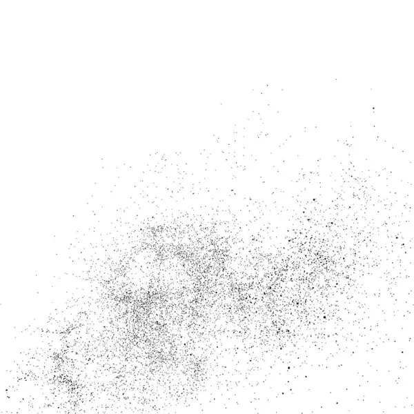 Texture graineuse abstraite isolée sur blanc . — Image vectorielle