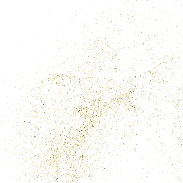 Textura glitter ouro isolado no branco . — Vetor de Stock