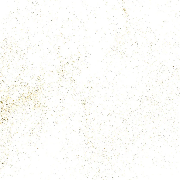 Texture or paillettes isolée sur blanc . — Image vectorielle