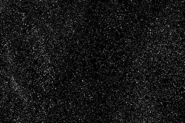 沮丧的白色肉质 灰尘覆盖着纹理 谷物噪音粒子 雪的影响包装 生锈的黑色背景 病媒说明 Eps — 图库矢量图片
