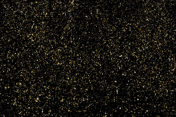 Χρυσά Glitter Υφή Απομονώνονται Μαύρο Σωματίδια Κεχριμπαρένιο Χρώμα Εορταστική Φόντο — Διανυσματικό Αρχείο