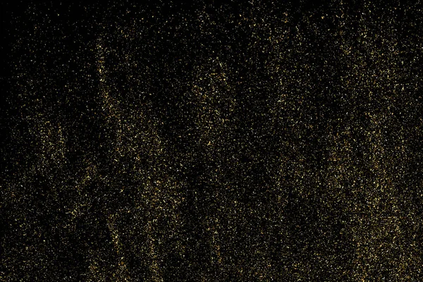 Textura Brillo Dorado Aislada Negro Color Las Partículas Ámbar Antecedentes — Vector de stock