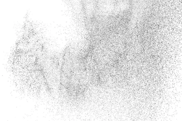 Texture Noire Perturbée Texture Graineuse Foncée Sur Fond Blanc Revêtement — Image vectorielle