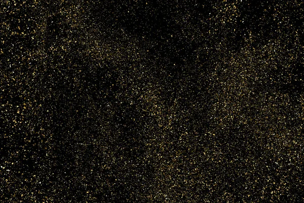 Złoty Brokat Tekstura Izolowane Czarnym Tle Złoty Pył Kolor Bursztynowych — Wektor stockowy