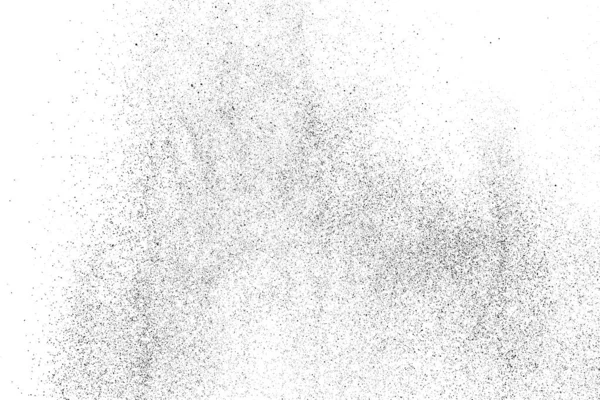 Textura Negra Angustiada Textura Granulada Oscura Sobre Fondo Blanco Superposición — Vector de stock