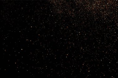 Kahve rengi tahıl dokusu siyah arka planda izole edilmiş. Çikolata gözlükleri. Kahverengi parçacıklar Vektör illüstrasyonuName.