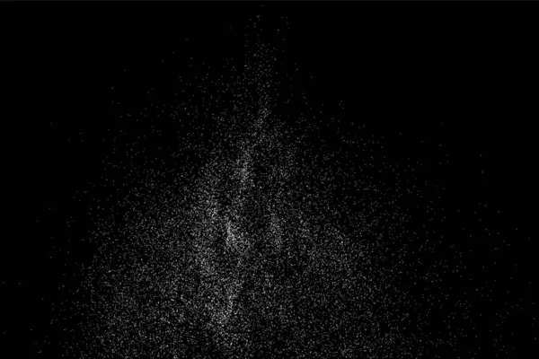 Textura Abstracta Granulada Sobre Fondo Negro Textura Nieve Copos Nieve — Vector de stock