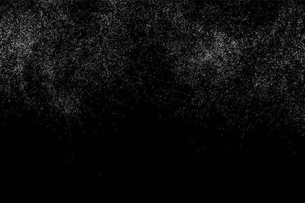 Textura Abstracta Granulada Sobre Fondo Negro Textura Nieve Copos Nieve — Archivo Imágenes Vectoriales