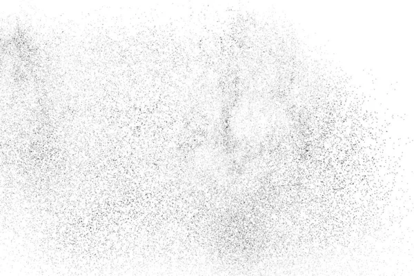 Textura Negra Angustiada Textura Granulada Oscura Sobre Fondo Blanco Superposición — Vector de stock