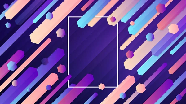 Nowoczesny Streszczenie Tło Geometrycznych Ilustracja Wektorowa Kolorowe Gradient Ukośne Pasy — Wektor stockowy