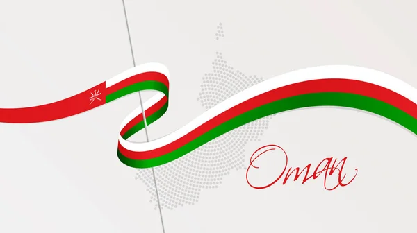 Vektoros Illusztráció Omán Ománi Nemzeti Lobogó Színek Grafikai Web Design — Stock Vector