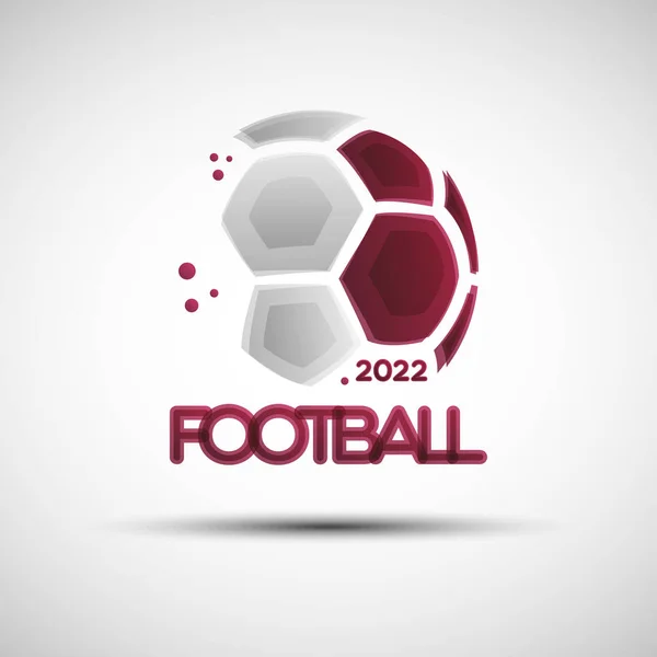 Bola de fútbol abstracta — Vector de stock