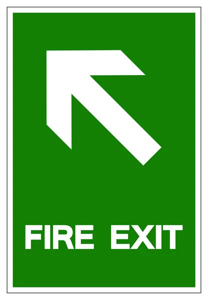 Fire exit symbool teken, vector illustratie, isoleren op witte achtergrond label. Eps10 — Stockvector