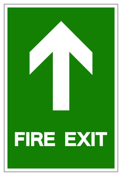Fire Exit Symbol Sign ,Vector Illustration, Isolate On White Background Label .EPS10 — Stock Vector