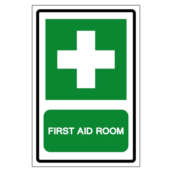 First Aid Room Symbol Sign, Vector Illustration, Isolated On White Background Label .EPS10 — Stock Vector