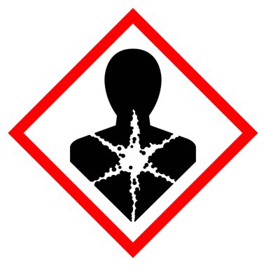 Longer Term Health Hazard,GHS Hazard Pictogram, Vector Illustration, Isolate On White Background Label .EPS10 clipart