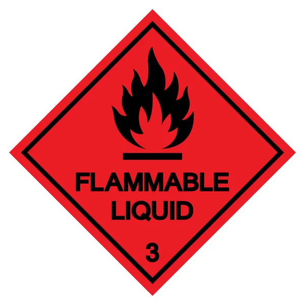 Flammable Liquid Symbol Sign ,Vector Illustration, Isolate On White Background Label .EPS10 — Stock Vector