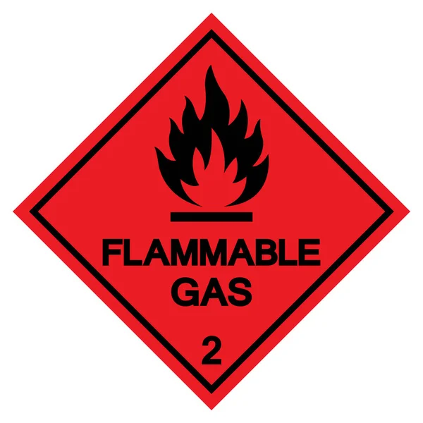 Flammable Gas Symbol Sign ,Vector Illustration, Isolate On White Background Label .EPS10 — Stock Vector