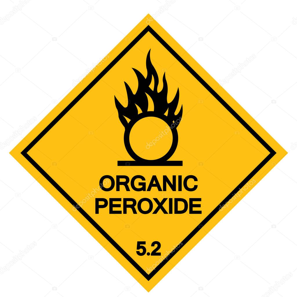 Organic Peroxide Symbol Sign ,Vector Illustration, Isolate On White Background Label .EPS10