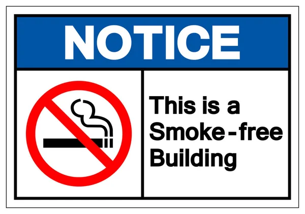 Notare che questo è un fumo - Simbolo di costruzione libero segno, Illustrazione vettoriale, isolato su etichetta di sfondo bianco .EPS10 — Vettoriale Stock