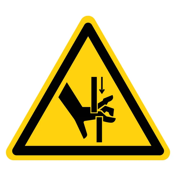 Hand Crush Moving Parts Symbol-Zeichen, Vektorillustration, Isolation auf weißem Hintergrund Etikett .EPS10 — Stockvektor