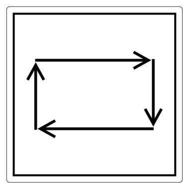 Otomatik Döngü Sembol İşareti, Vektör İllüzyonu, Beyaz Arkaplan Etiketinde İzole Et. EPS10 