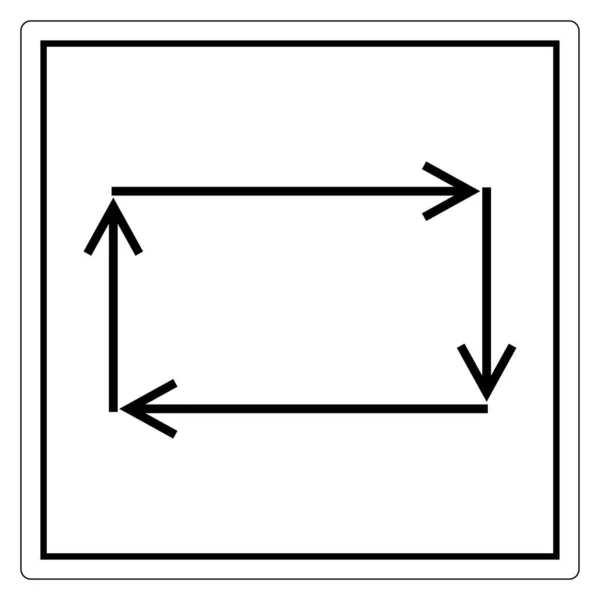 Automatisk cykel symbol skylt, vektor Illustration, isolera på vit bakgrund etikett. EPS10 — Stock vektor