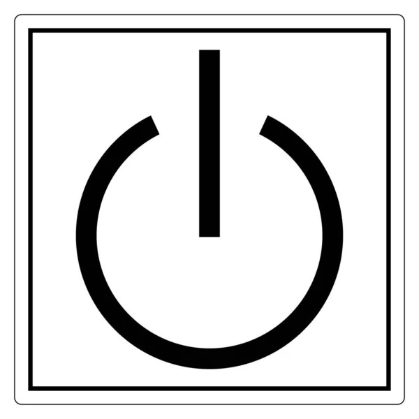 Stand-By-Symbol-Zeichen, Vektorillustration, Isoliert auf weißem Hintergrundetikett. EPS10 — Stockvektor