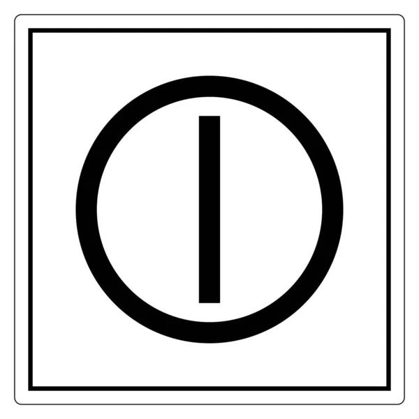 Auf Aus-Knopf-Symbol-Zeichen, Vektor-Illustration, Isolieren auf weißem Hintergrundetikett. EPS10 — Stockvektor