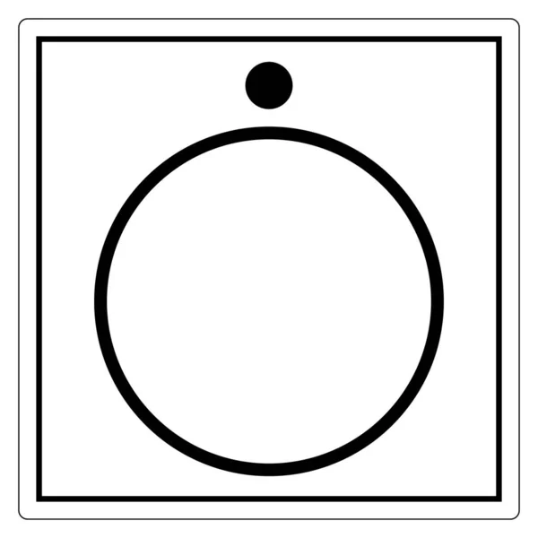 Вимкнено Для частини обладнання символ знак, Векторна ілюстрація, ізолят на білому тлі етикетки. ЕПС10 — стоковий вектор