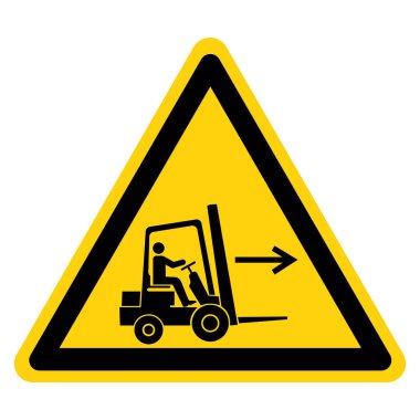Forklift Noktası Sağ Sembol İşareti, Vektör Çizimi, Beyaz Arka Plan Etiketini Yalıtma. Eps10 
