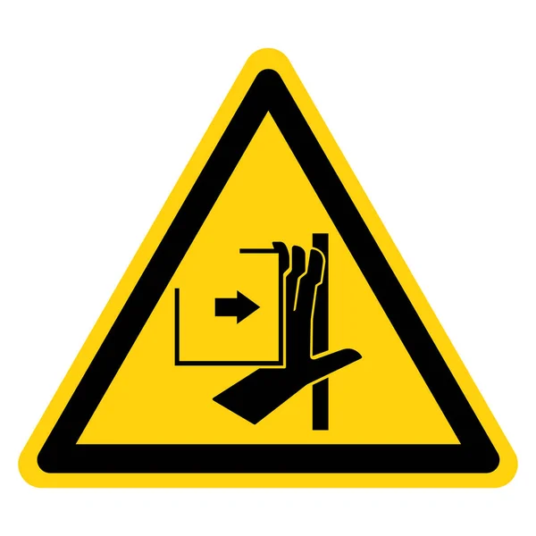 Força de esmagamento de mão de cima do sinal do símbolo, ilustração do vetor, isolar no rótulo de fundo branco .EPS10 —  Vetores de Stock