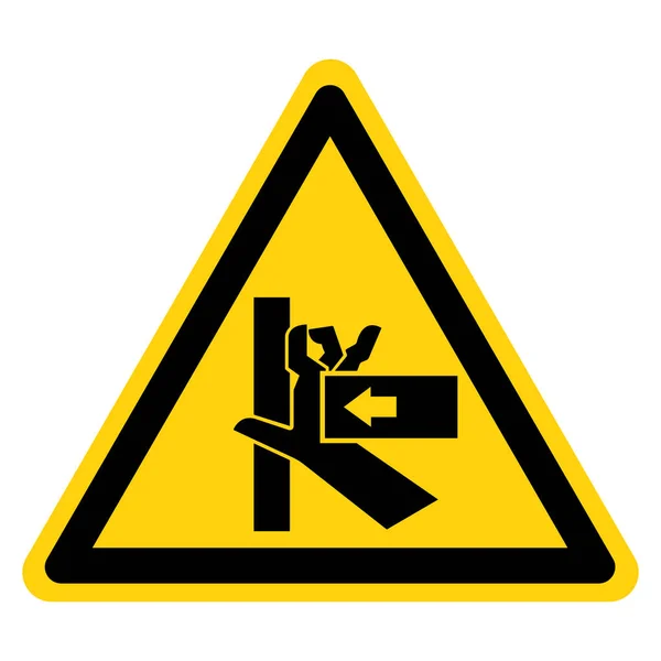 Fuerza de aplastamiento de mano de signo de símbolo de rigor, ilustración vectorial, aislamiento en la etiqueta de fondo blanco .EPS10 — Vector de stock